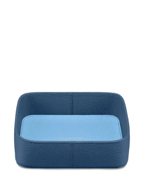 MAISON de SABRÉ 캐치올 핸드 스티치 레더 트레이 15cm X 15cm
