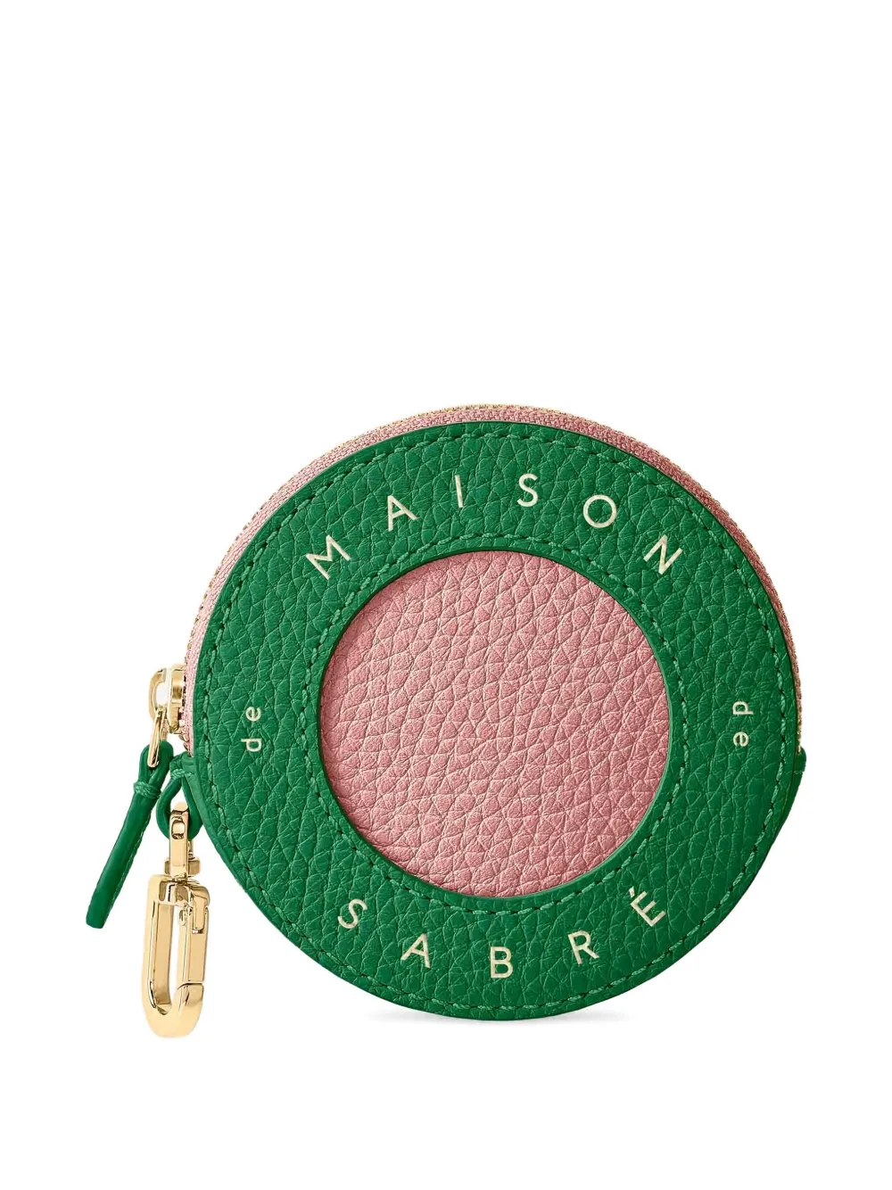 Maison De Sabre Leather Airtag Charm In Green