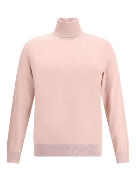 Zegna turtleneck ribbed sweater