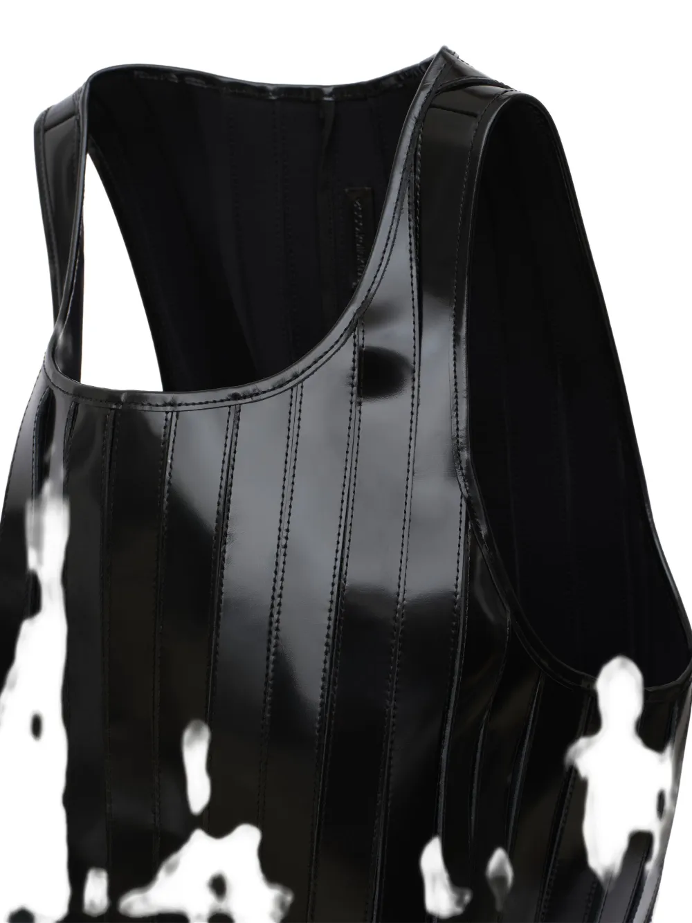 Lgn Louis Gabriel Nouchi Ribbed Leather Tote Bag In Black