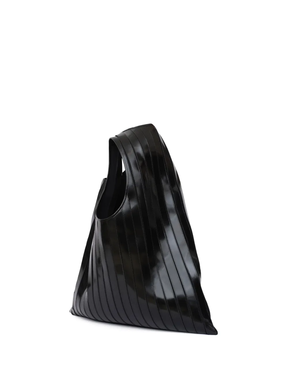 Lgn Louis Gabriel Nouchi Ribbed Leather Tote Bag In Black