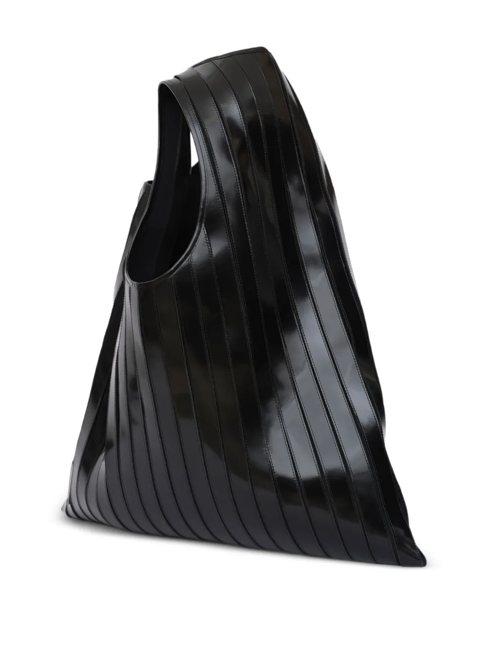 LGN  LOUIS GABRIEL NOUCHI  cabas en cuir à design côtelé | noir | Image 1