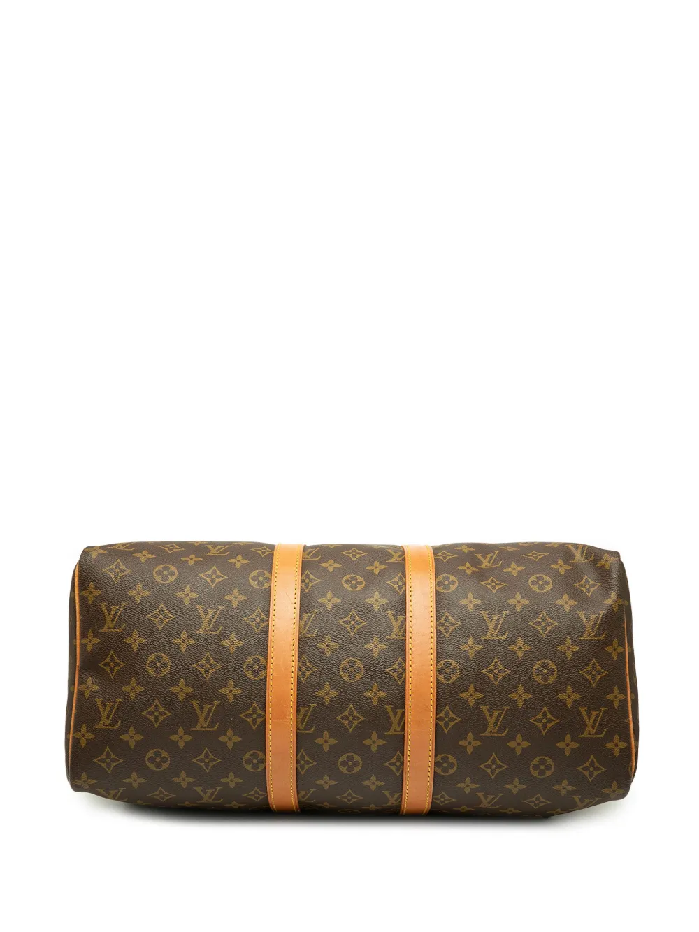 Pre-owned Louis Vuitton 1987 Monogram Keepall 45 Travel Bag In Brown
