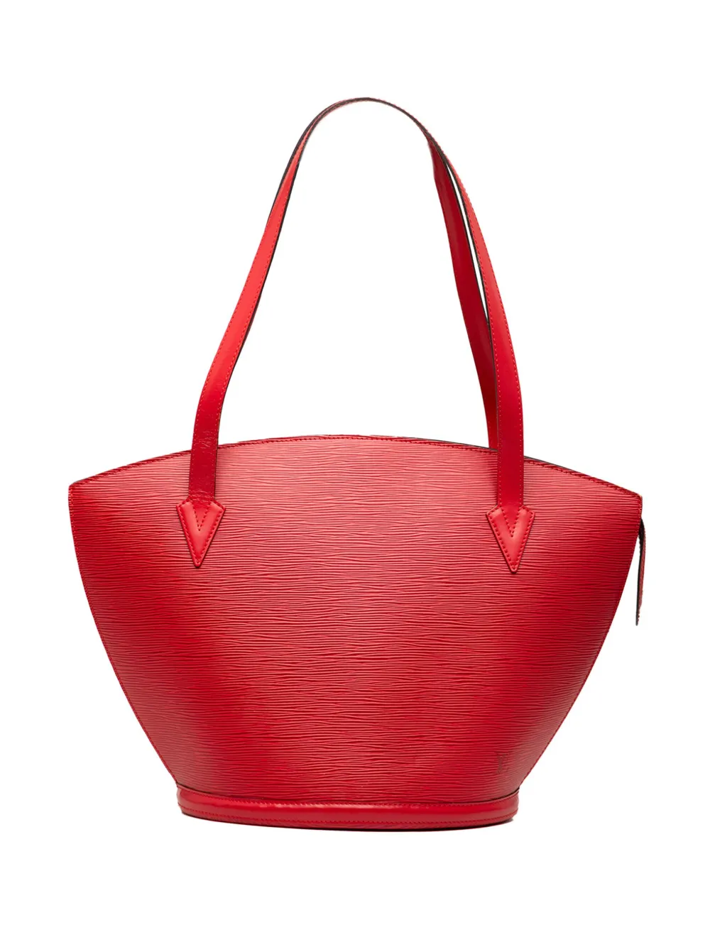 Pre-owned Louis Vuitton 1995 Epi Saint Jacques Gm Long Strap Shoulder Bag In Red