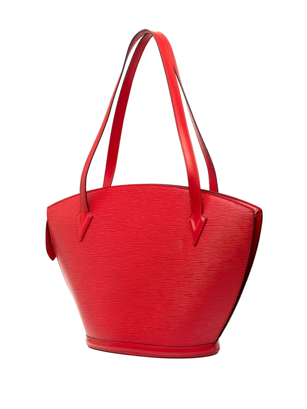 Pre-owned Louis Vuitton 1995 Epi Saint Jacques Gm Long Strap Shoulder Bag In Red