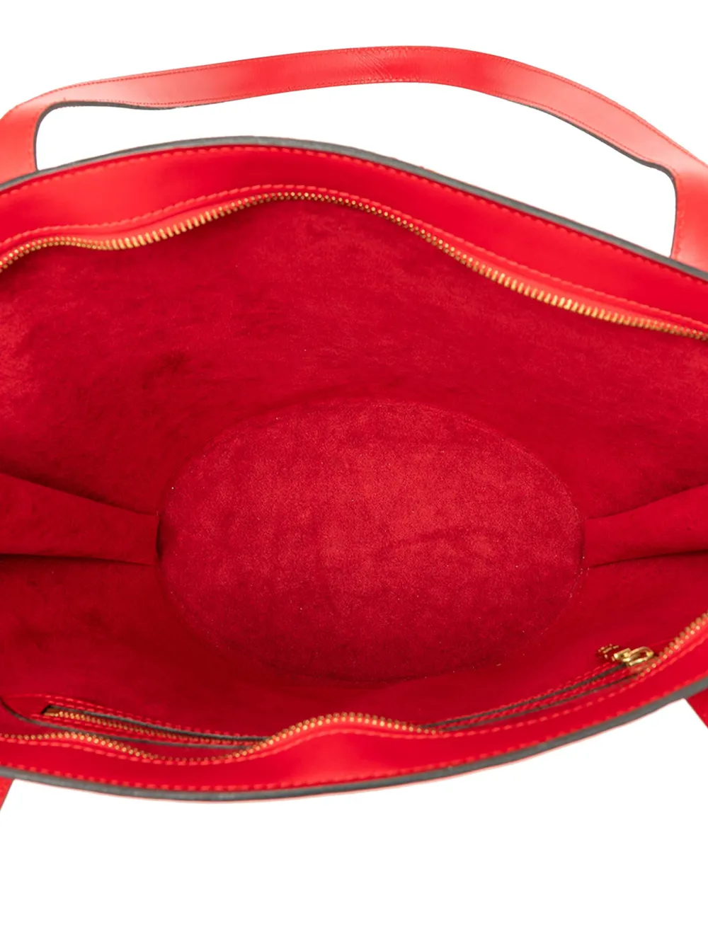 Pre-owned Louis Vuitton 1995 Epi Saint Jacques Gm Long Strap Shoulder Bag In Red