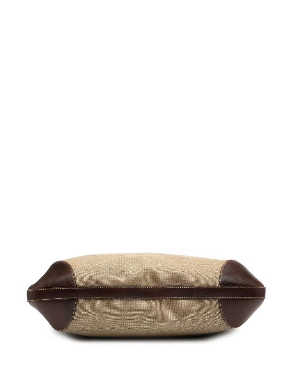 Pre-owned Prada 2013-2025 Canvas Canapa Logo Hobo Bag In Brown