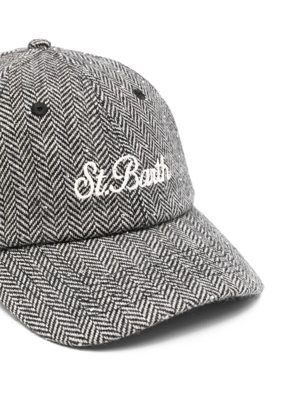 MC2 Saint Barth Honkbalpet met geborduurd logo Zwart