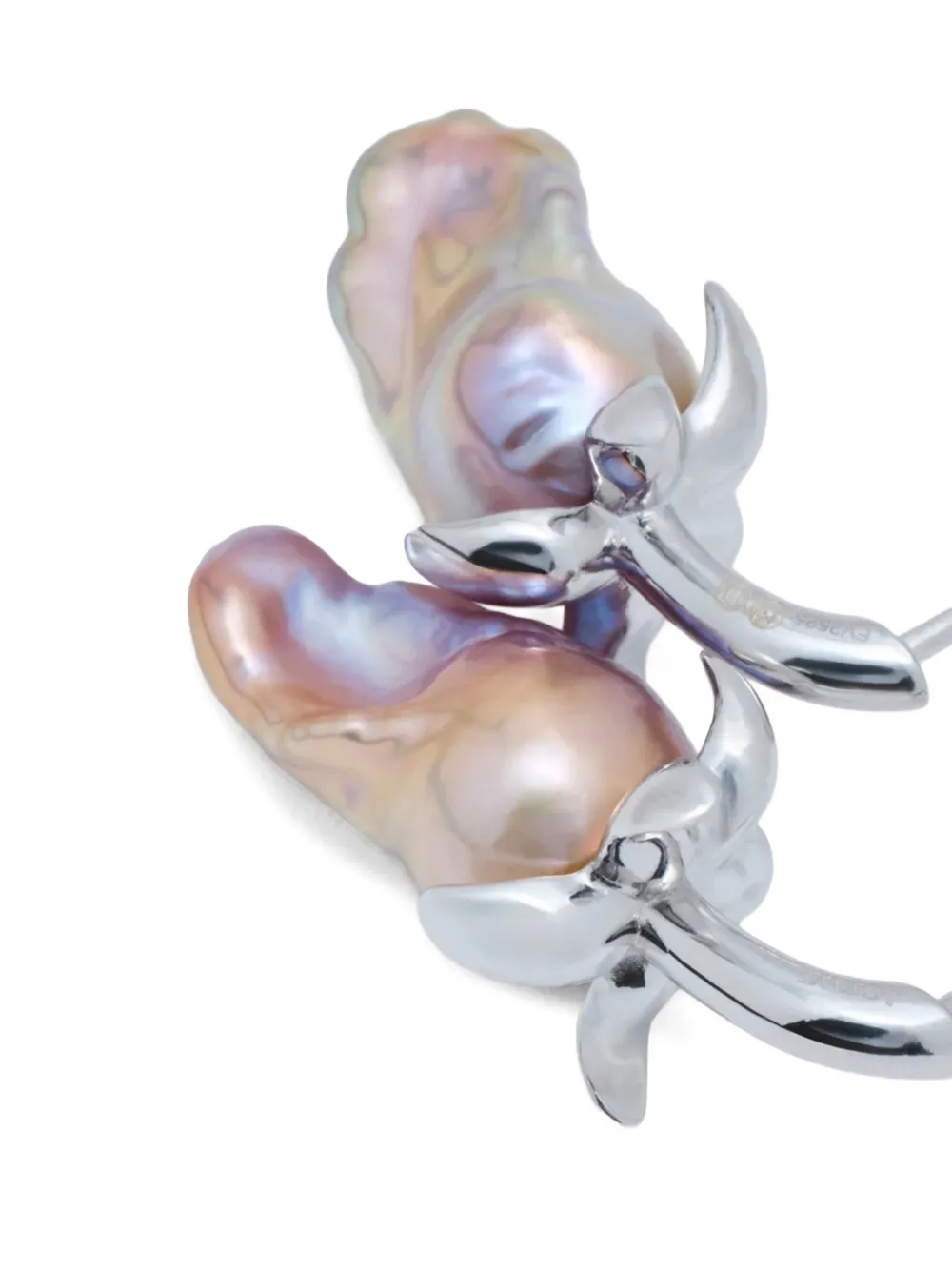 LOEWE Strawberry sterling silver pearl earrings - Zilver