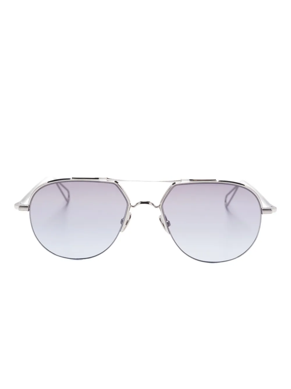 Ahlem Archives navigator-frame sunglasses | Silver | Image 1