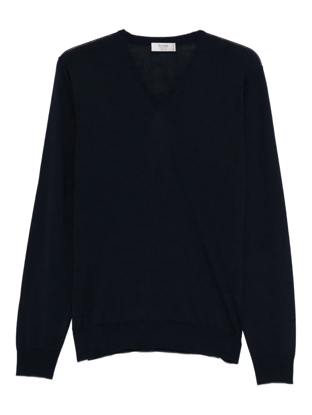 Ferrante Trui met V-hals | Zwart | Image 1