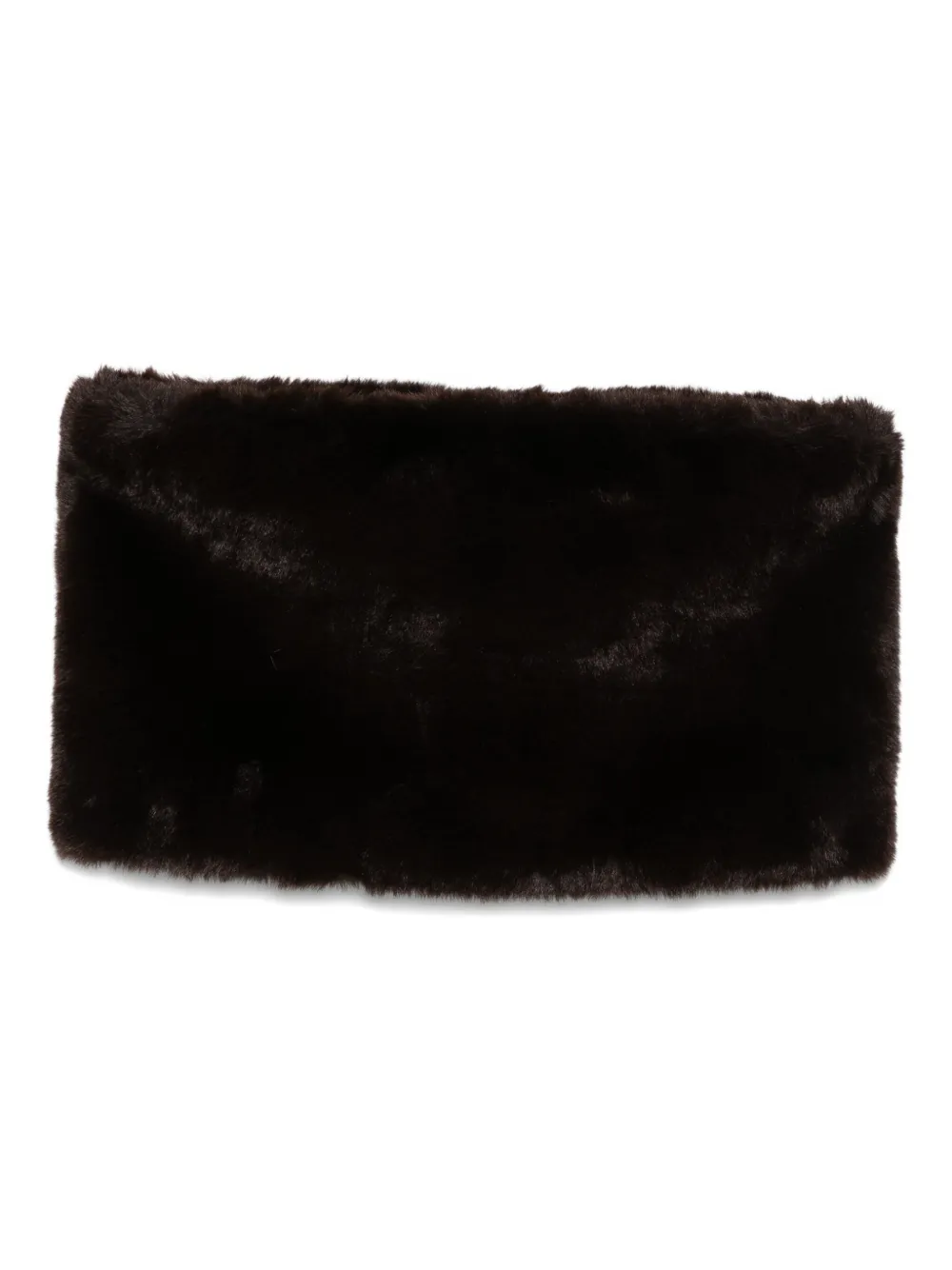 The Frankie Shop Faux Fur Scarf In Brown