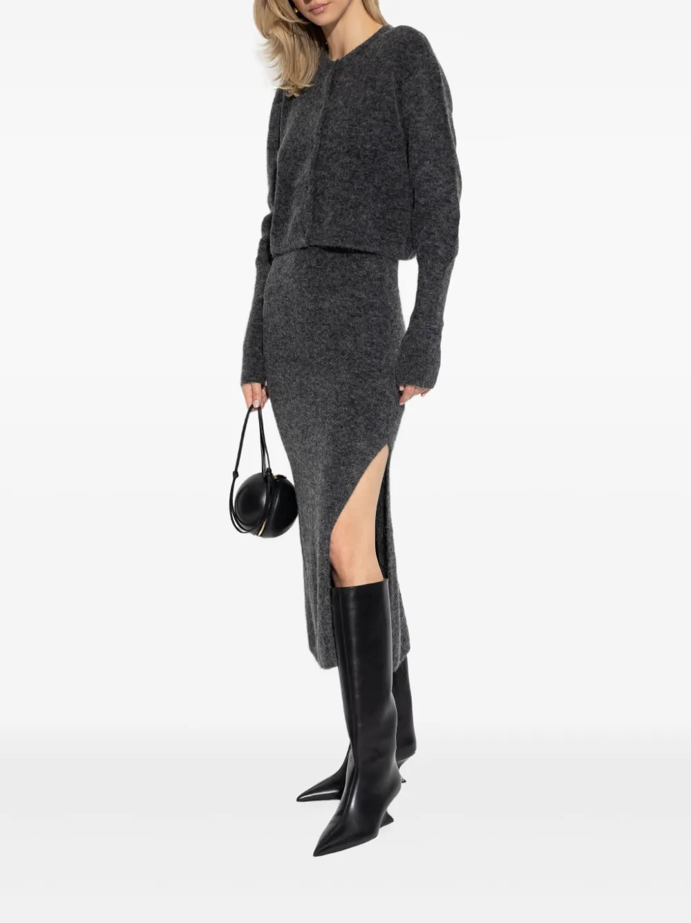 Gestuz Zalpha 2-in-1 midi-jurk Grijs