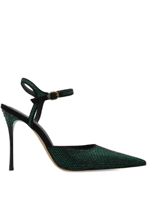 Kurt Geiger London 105mm Eagle Point ankle strap pumps