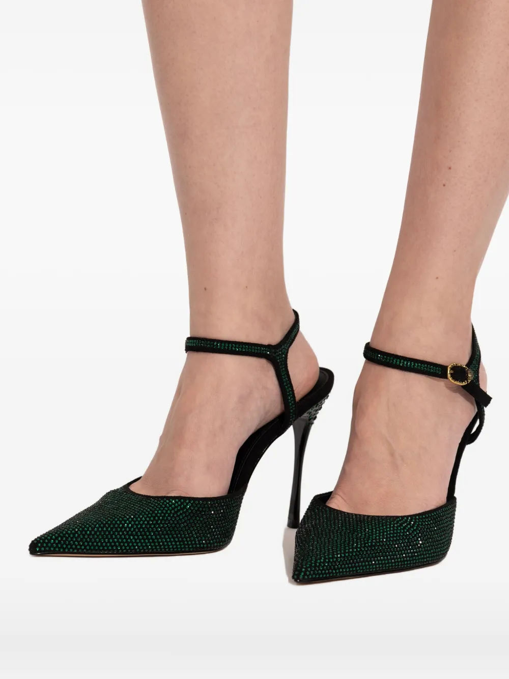 Kurt Geiger 105mm Eagle Point Ankle Strap Pumps In Multi