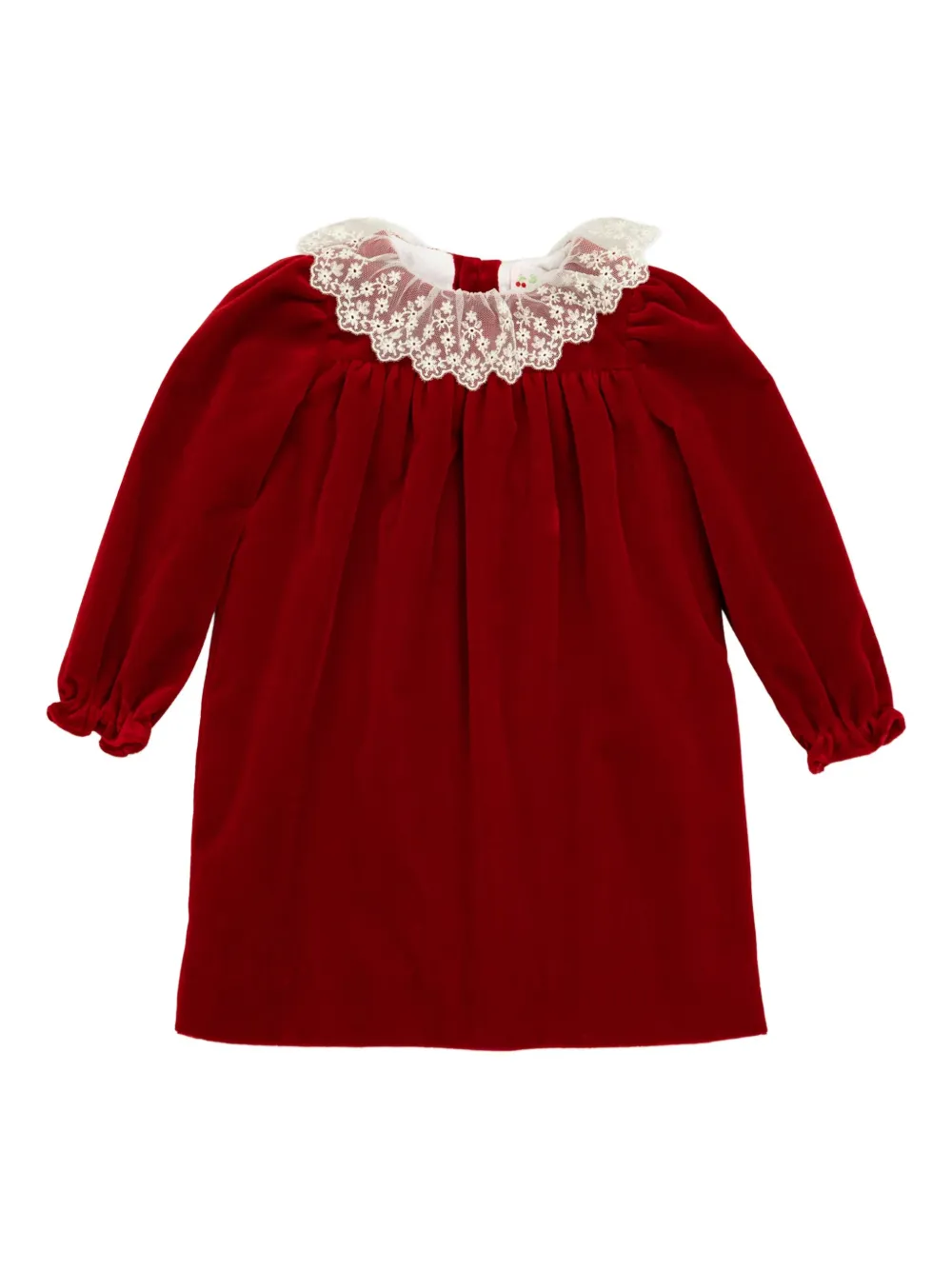 Bonpoint Jaylisa ruffled dress - Rood