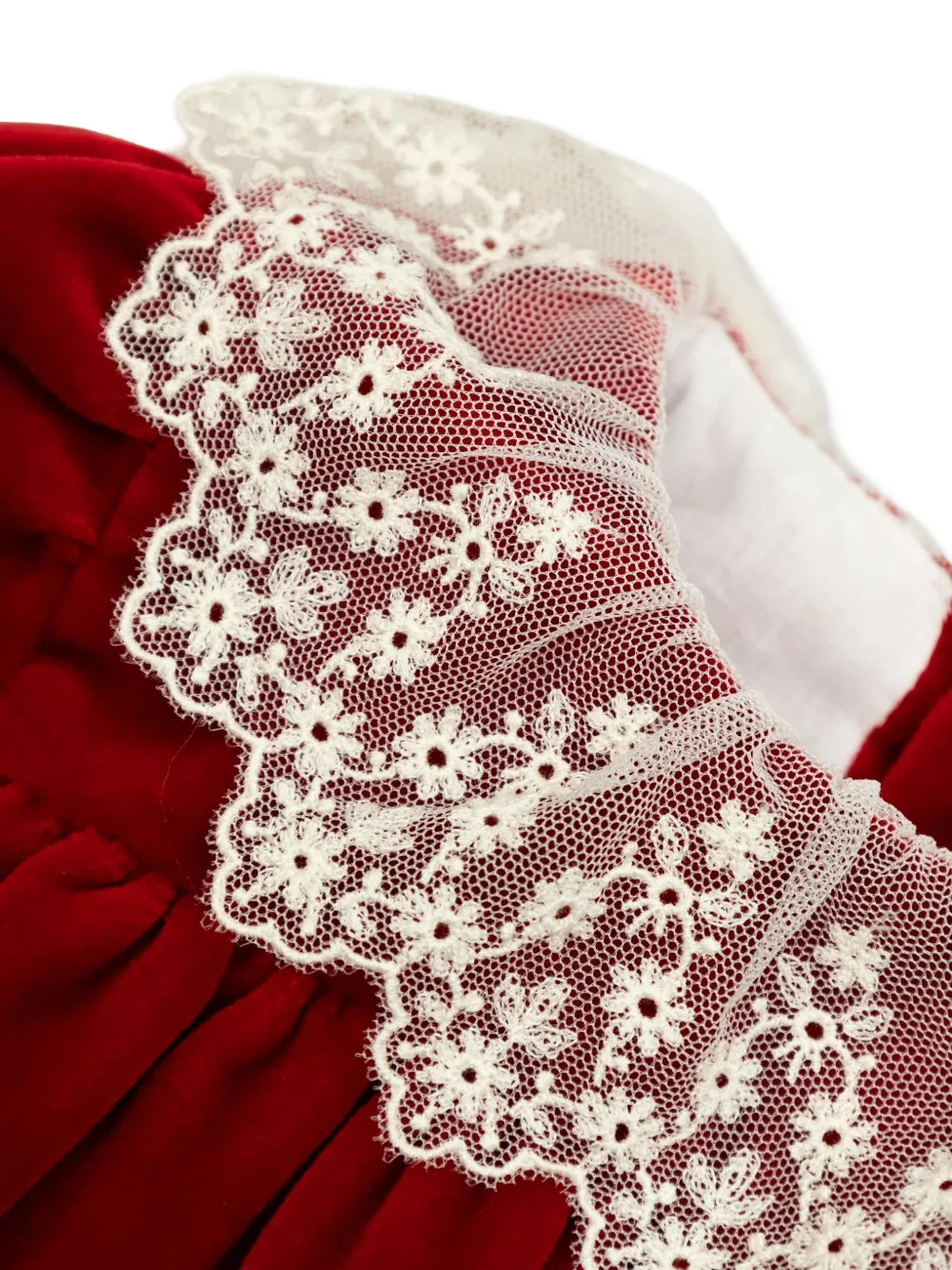 Bonpoint Jaylisa jurk met ruches Rood