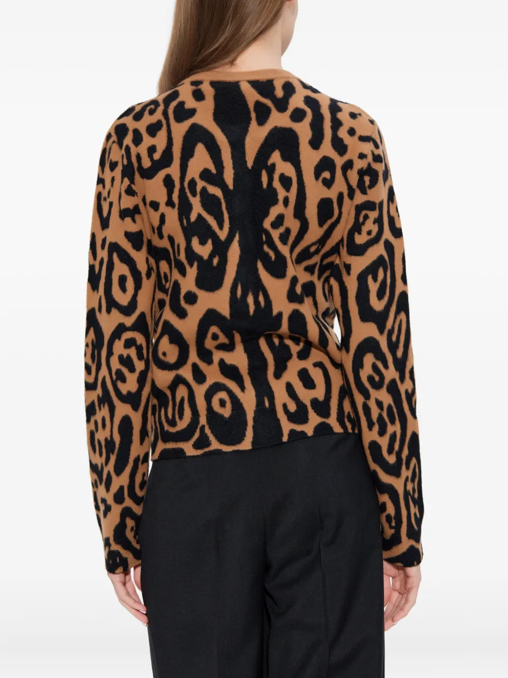 FENDI Vest met dierenprint Bruin