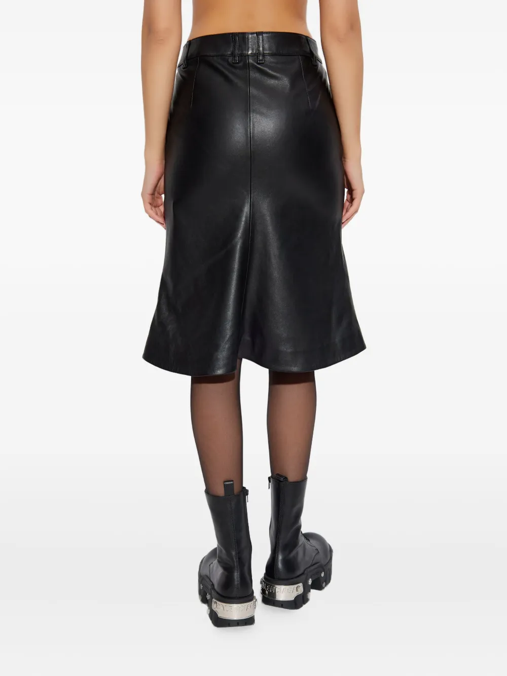 Balenciaga Leren rok Zwart