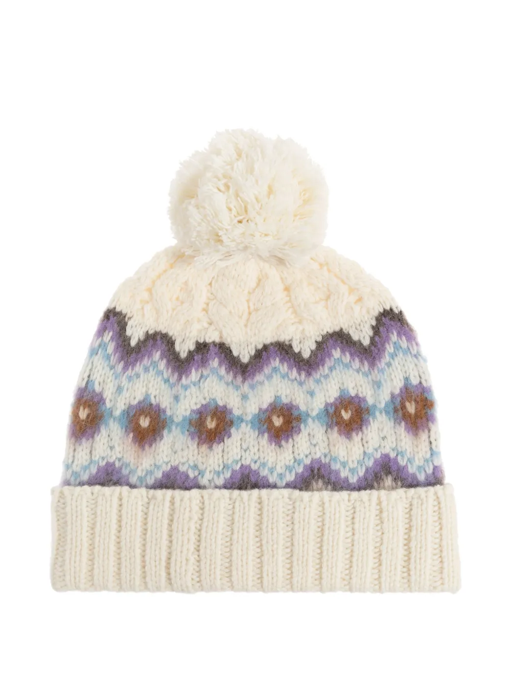 Coach pompom patterned hat - Beige