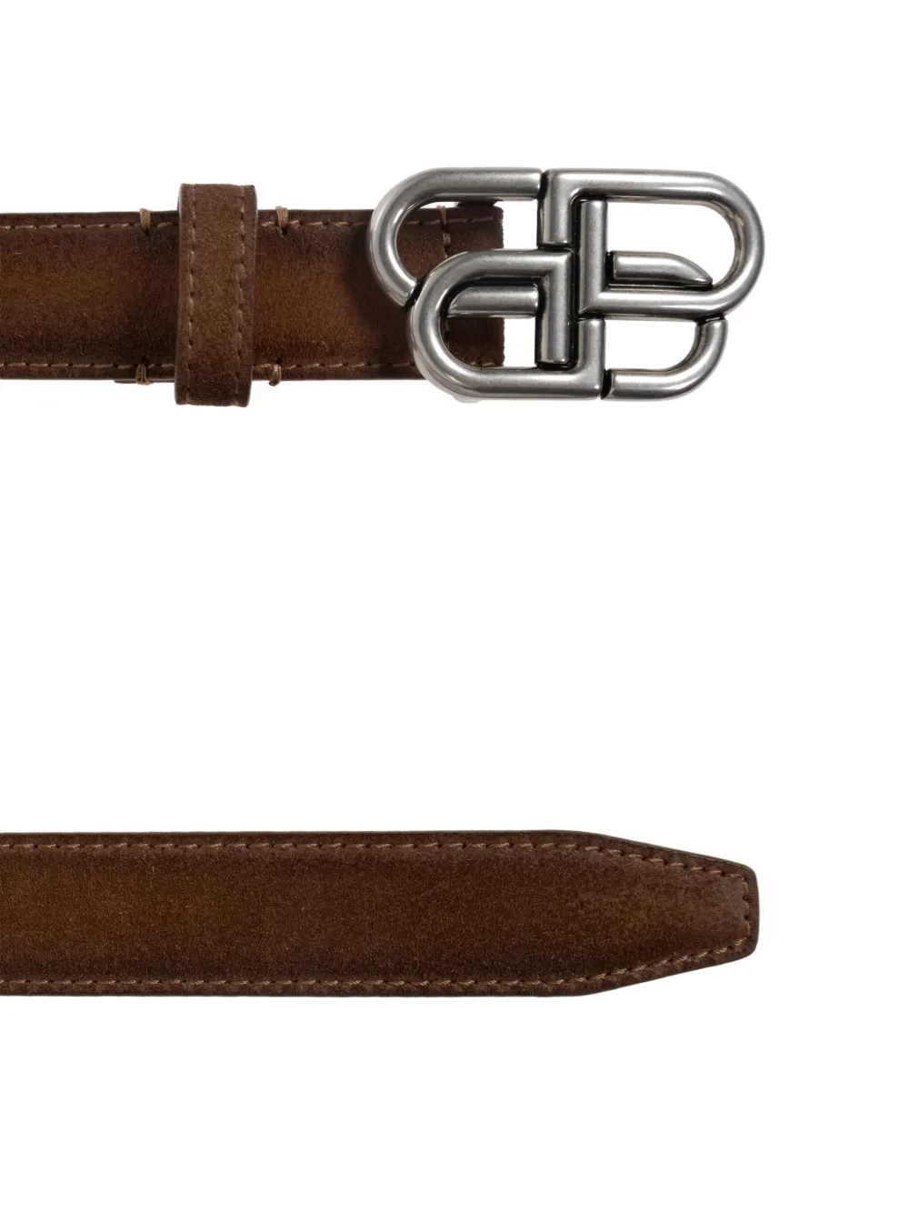 Balenciaga Leren riem Bruin