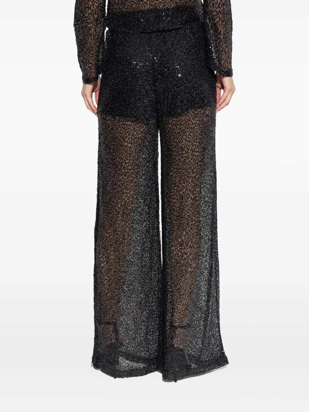 Gestuz Broek verfraaid met pailletten Zwart