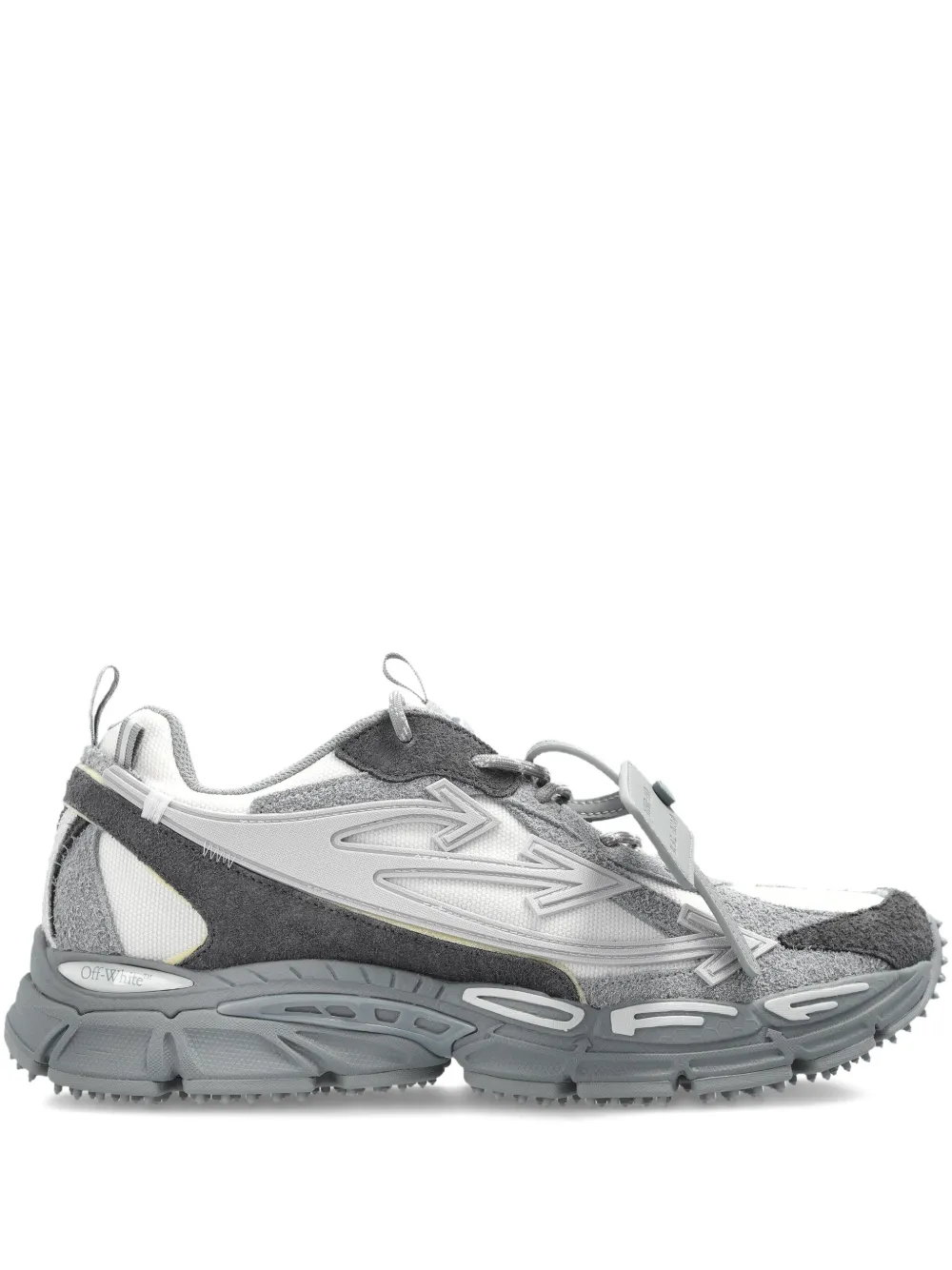 Off-White アップリケ スニーカー - グレー