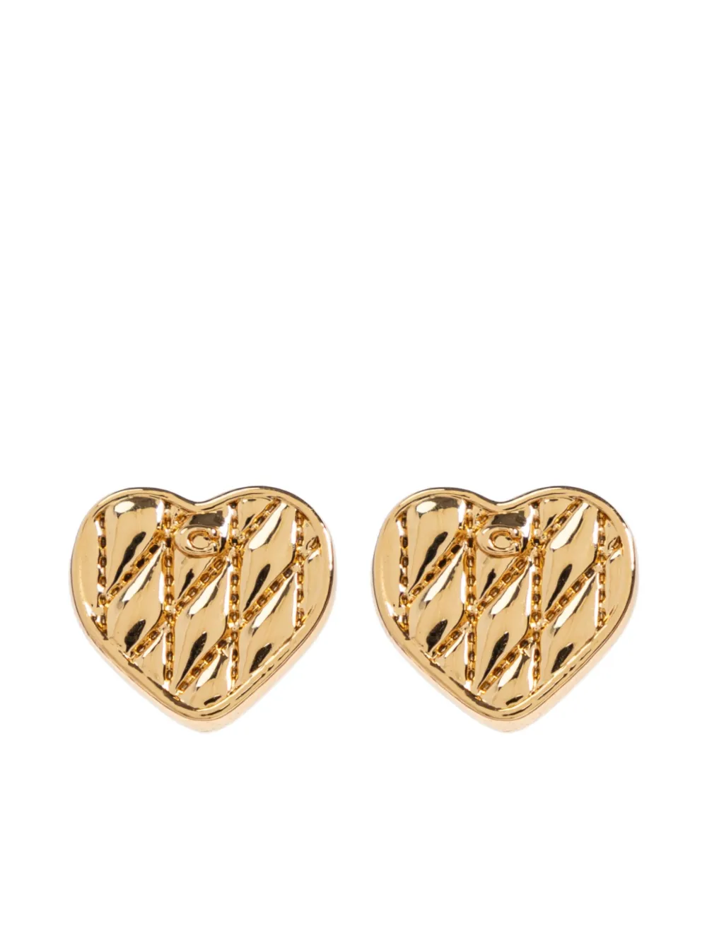 Coach heart-shaped earrings - Oro