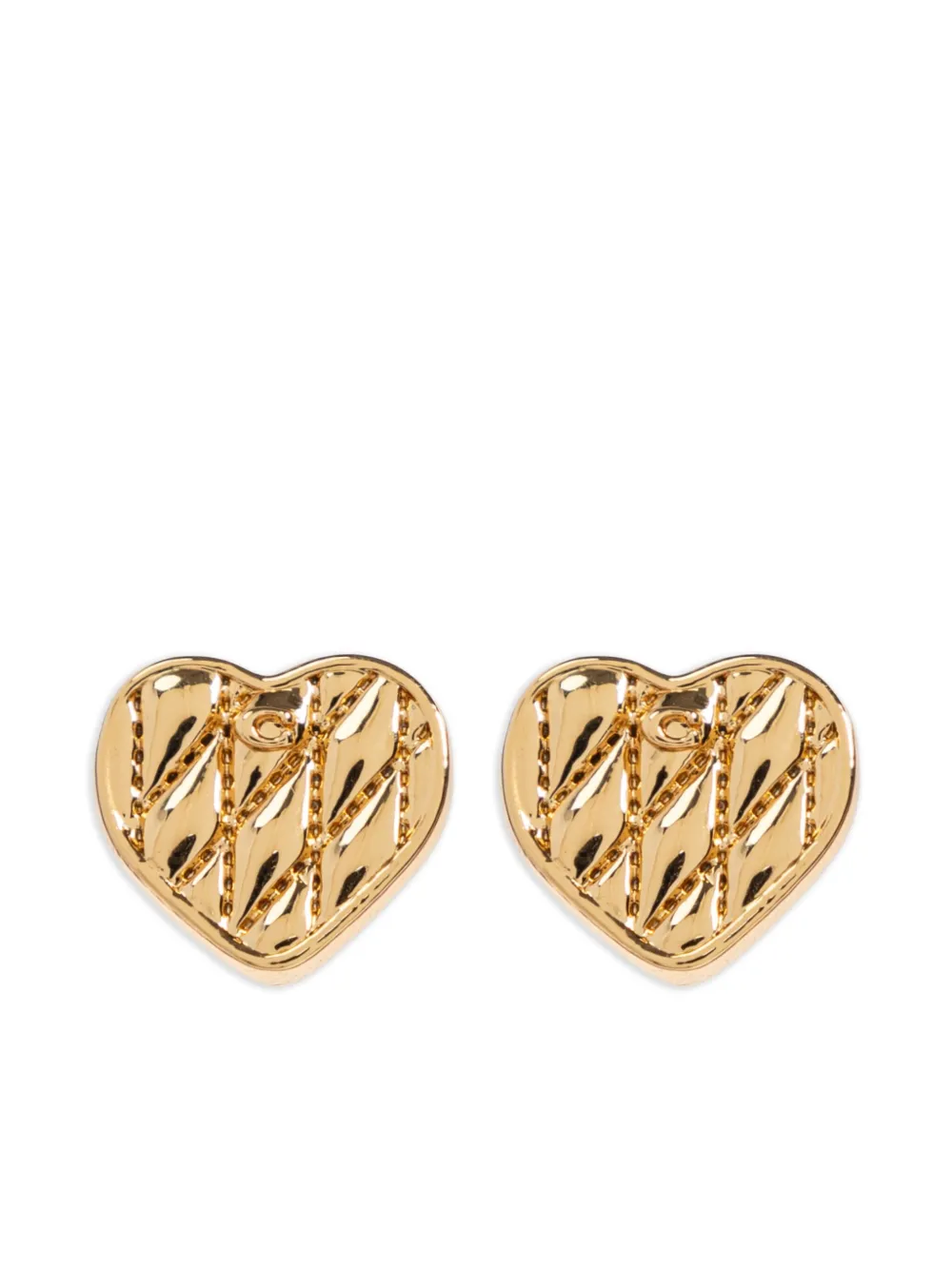 Coach aretes en forma de corazón | dorado | Image 1