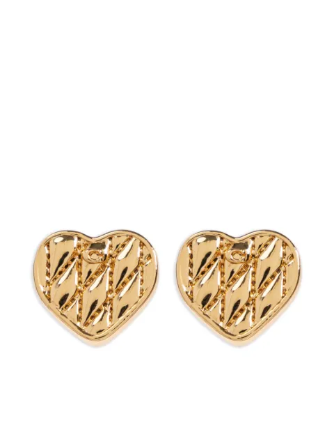 Coach heart-shaped earrings