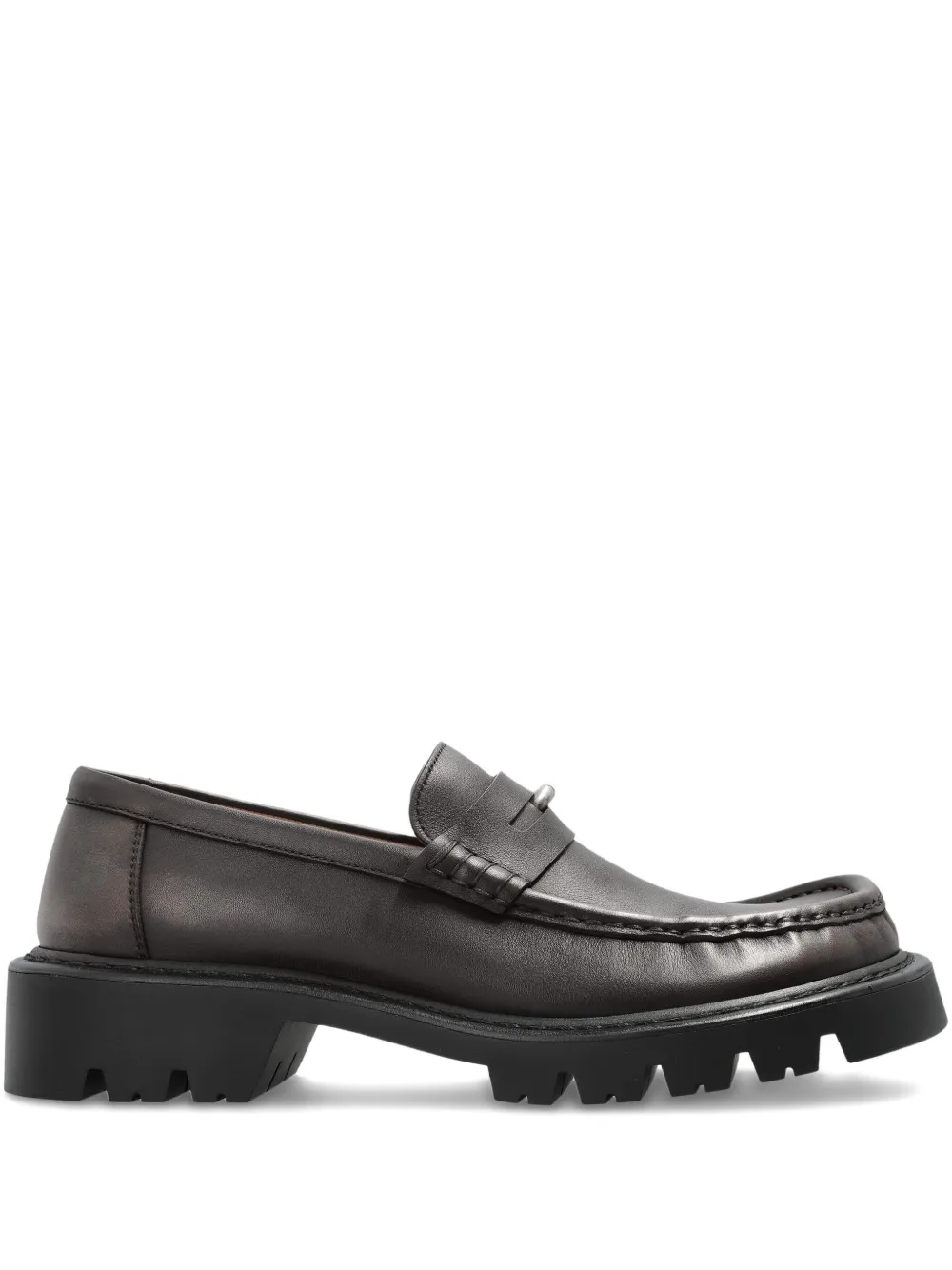 LOEWE 50 mm loafers met chunky zool Bruin