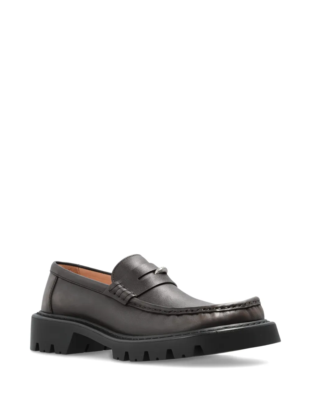 LOEWE 50mm lug-sole loafers - Bruin