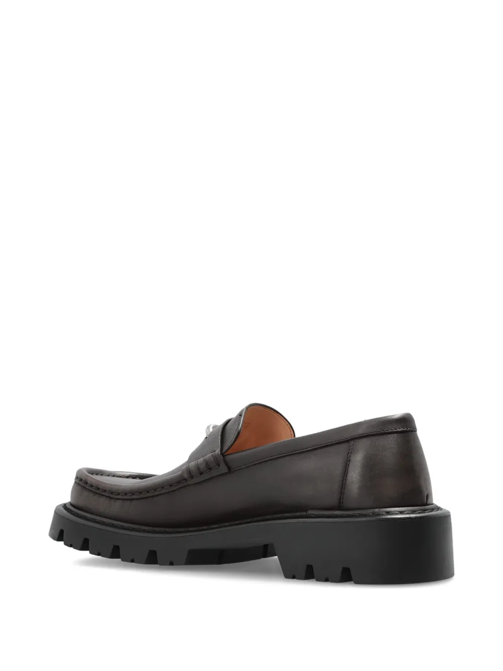 LOEWE 50 mm loafers met chunky zool Bruin