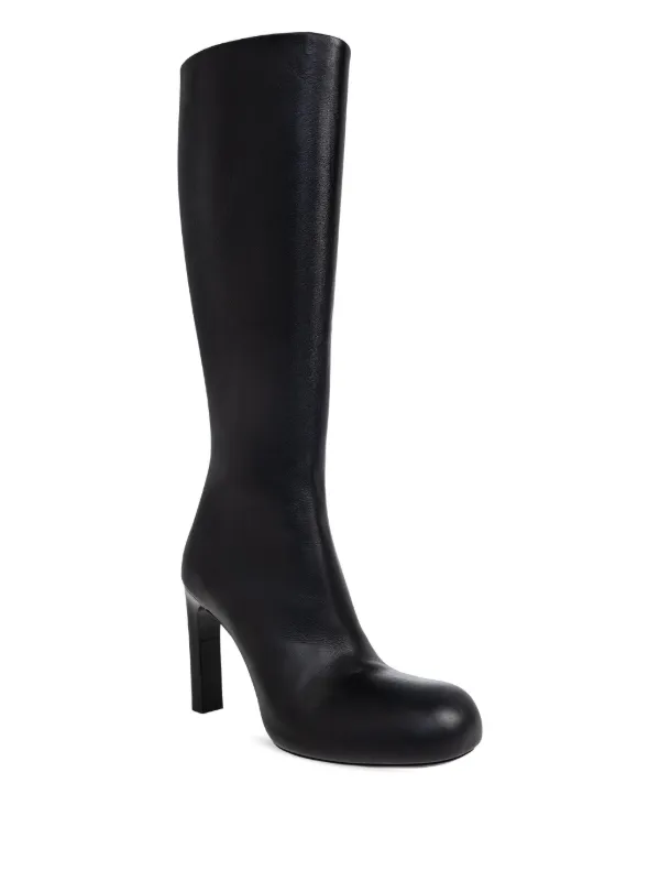 balenciaga paris レザーブーツ　ヒール　y2k vintage Balenciaga レザー ヒールブーツ | ブラック | FARFETCH JP