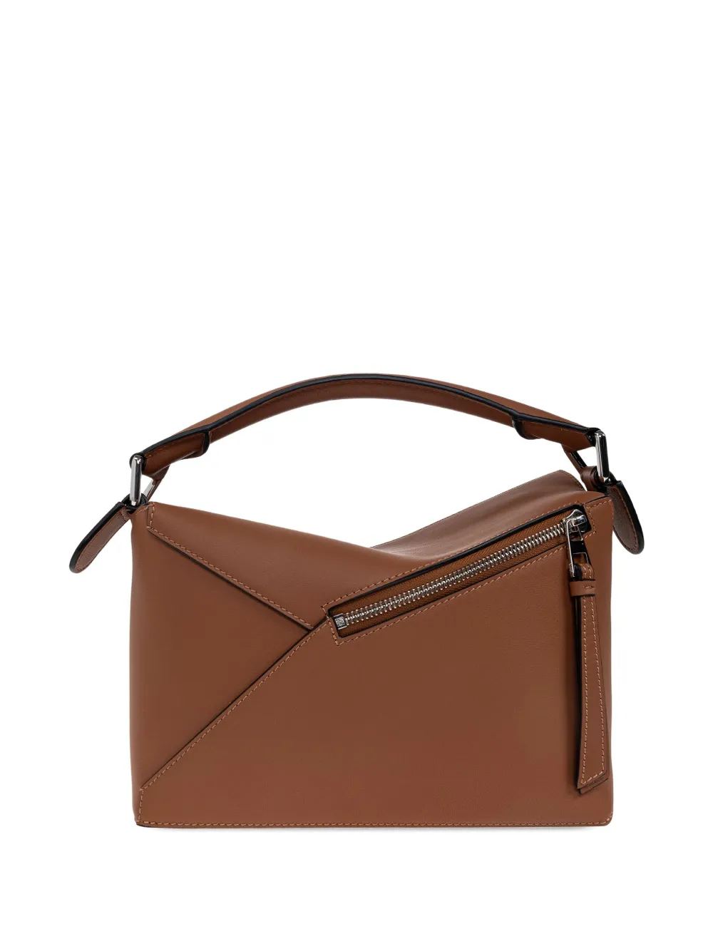 LOEWE Puzzle Edge kleine shopper met vlakken Bruin