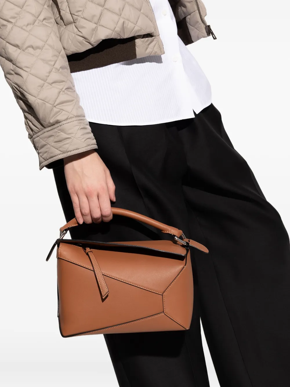 LOEWE small Puzzle Edge panelled tote bag | Image 2