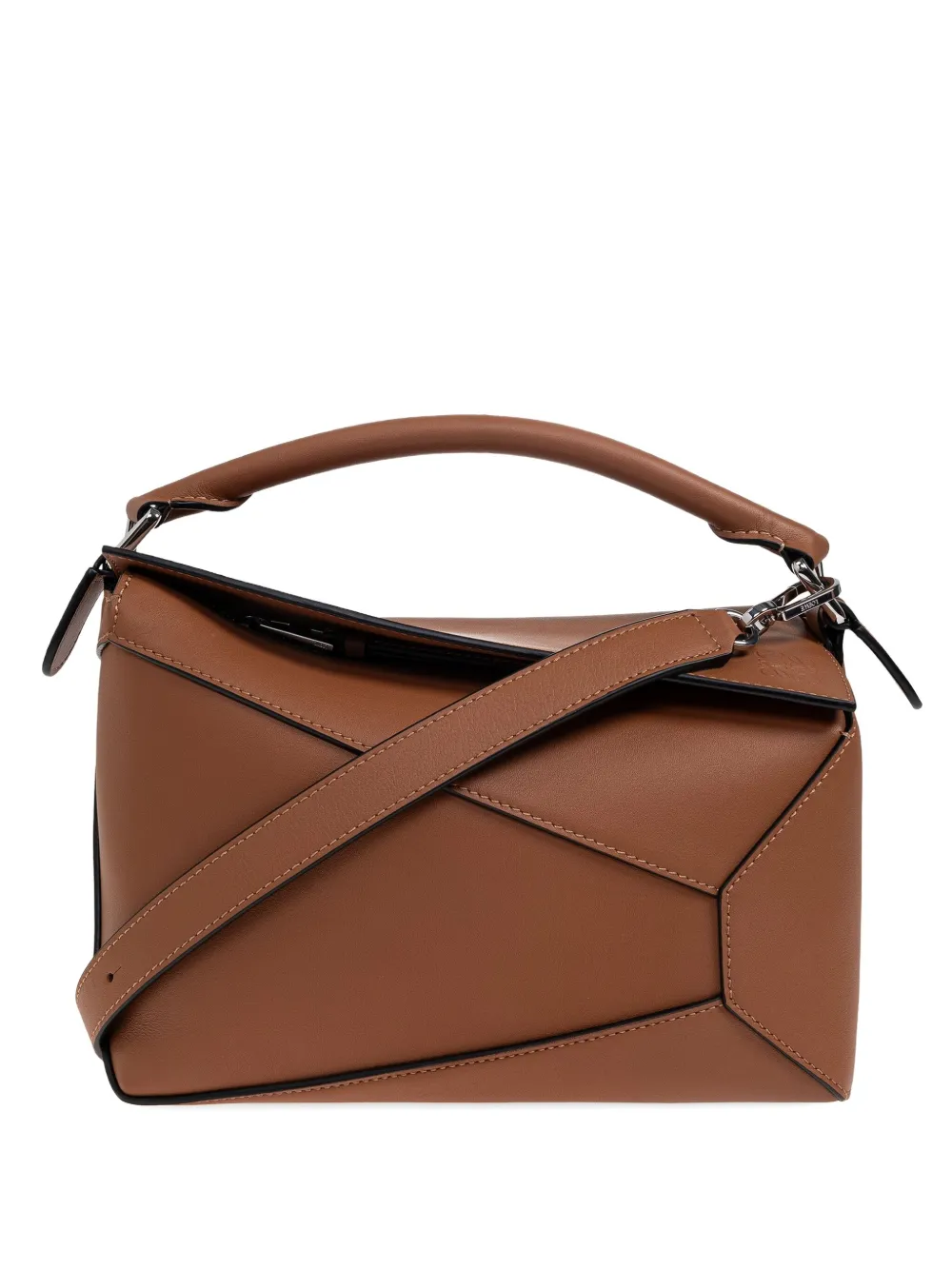 LOEWE small Puzzle Edge panelled tote bag | Brown | Image 1