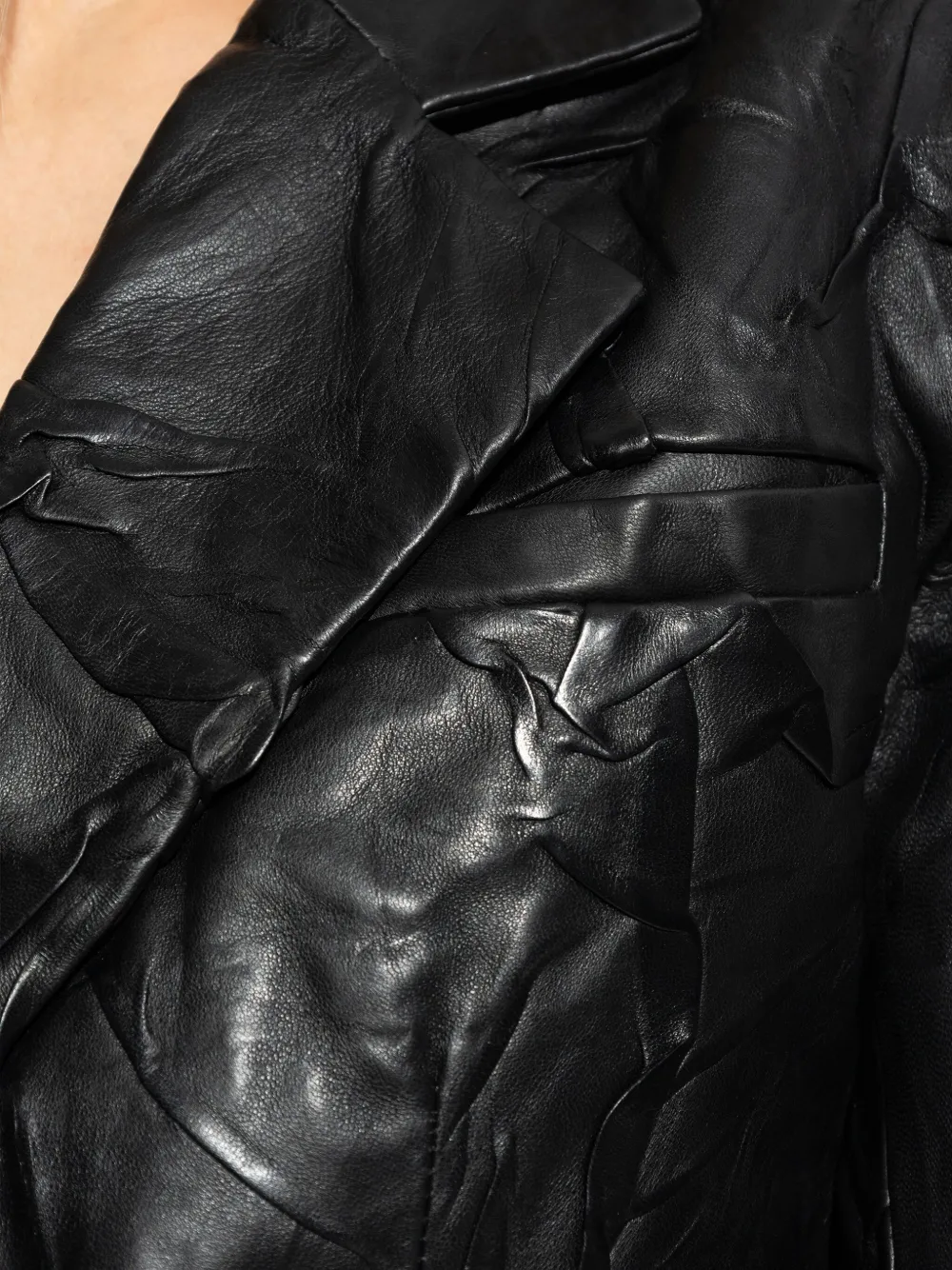 Gestuz Leather Jacket In Black