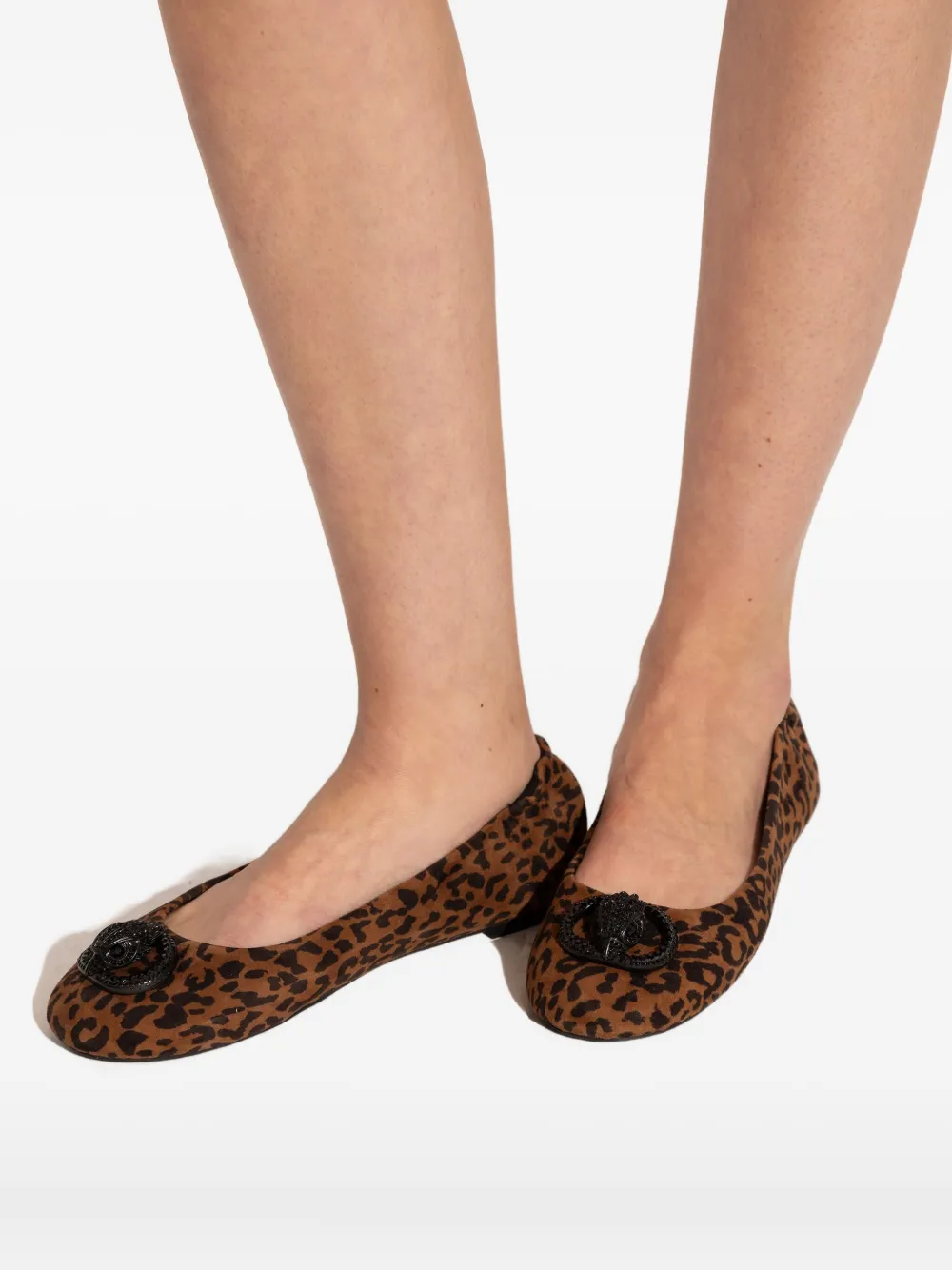 Kurt Geiger London Chelsea leopard-print ballet flats Bruin