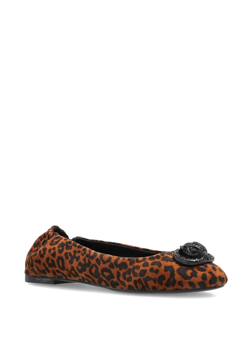 Kurt Geiger London Chelsea leopard-print ballet flats - Bruin