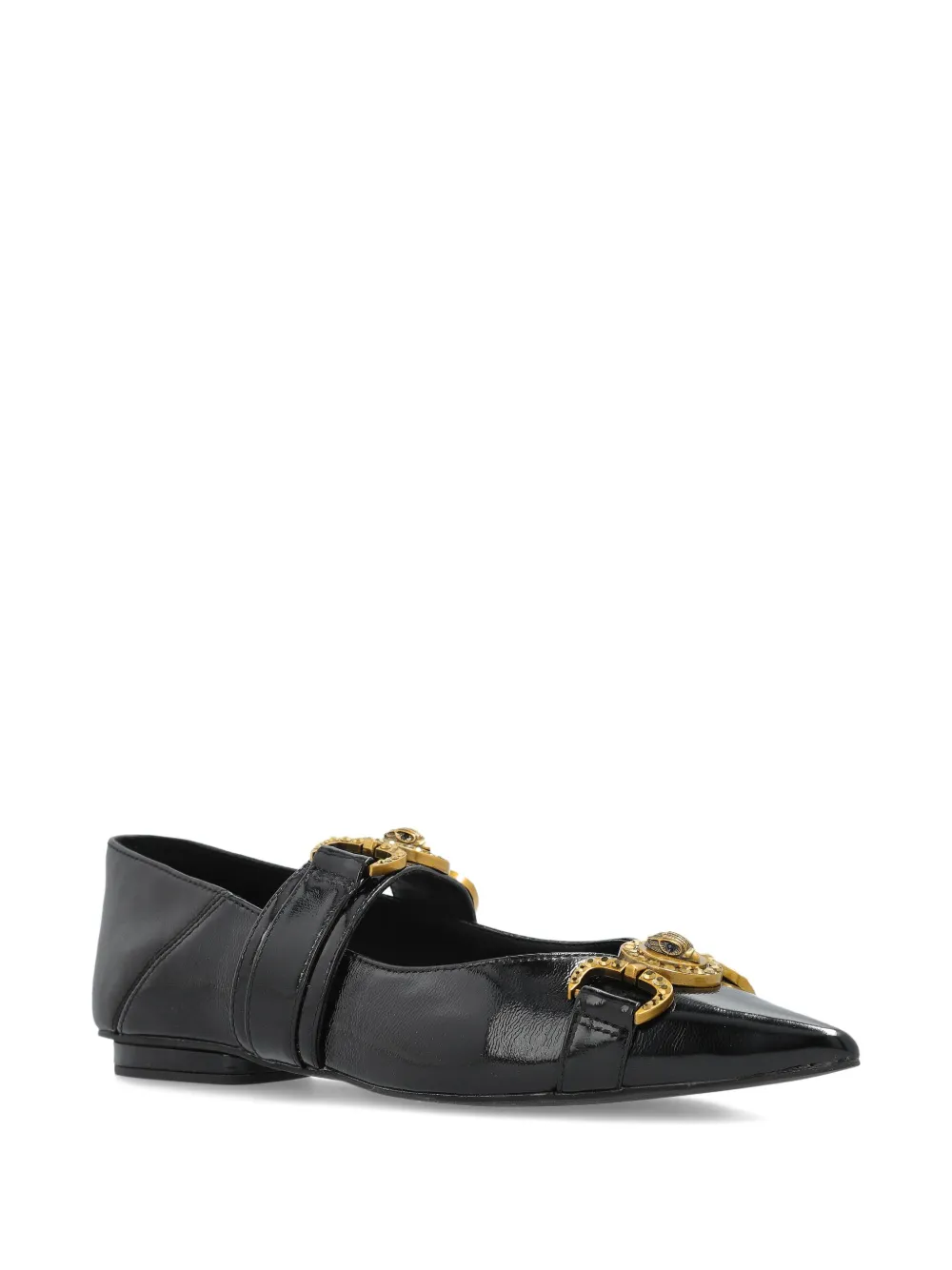 Kurt Geiger London Mansion leather ballet flats - Zwart