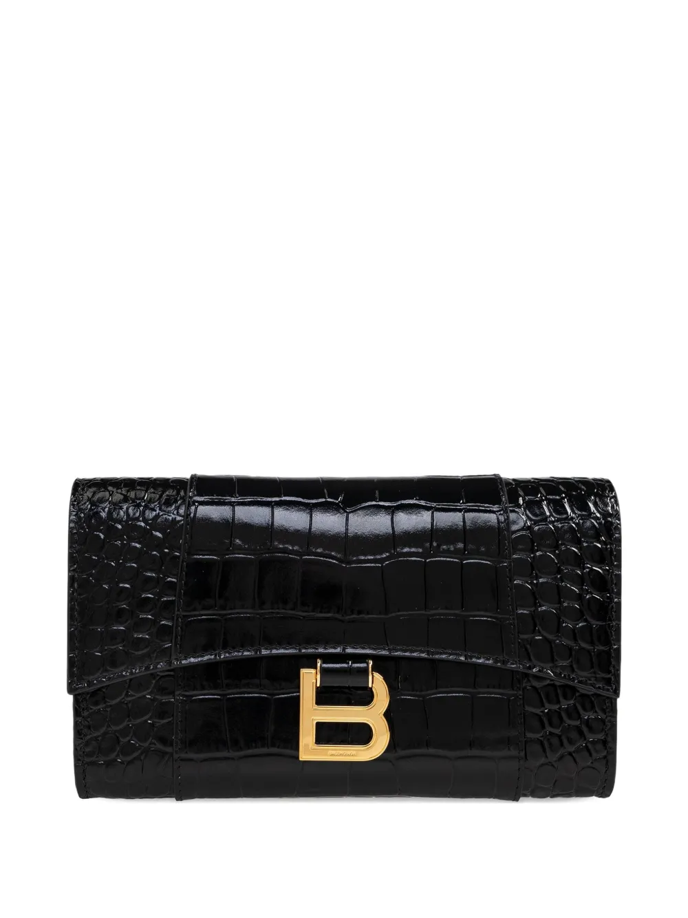 Balenciaga Portafoglio con catena Hourglass - Nero