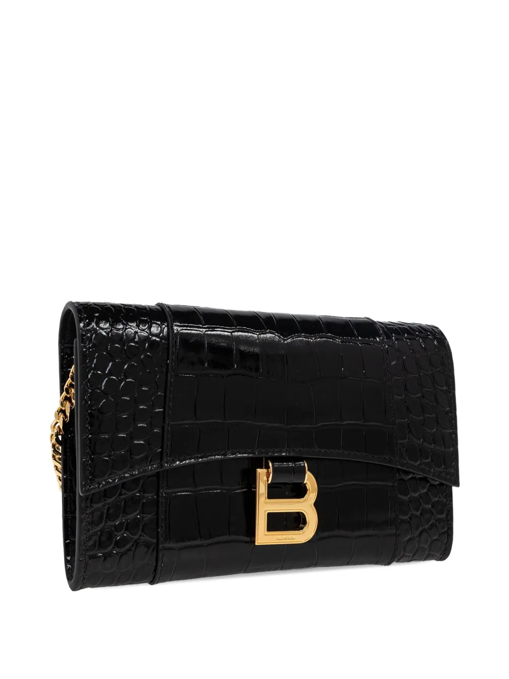 Balenciaga Hourglass handtas met kettinghengsel Zwart