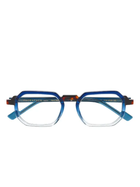 Face À Face lentes Flicker2 con armazón geométrica