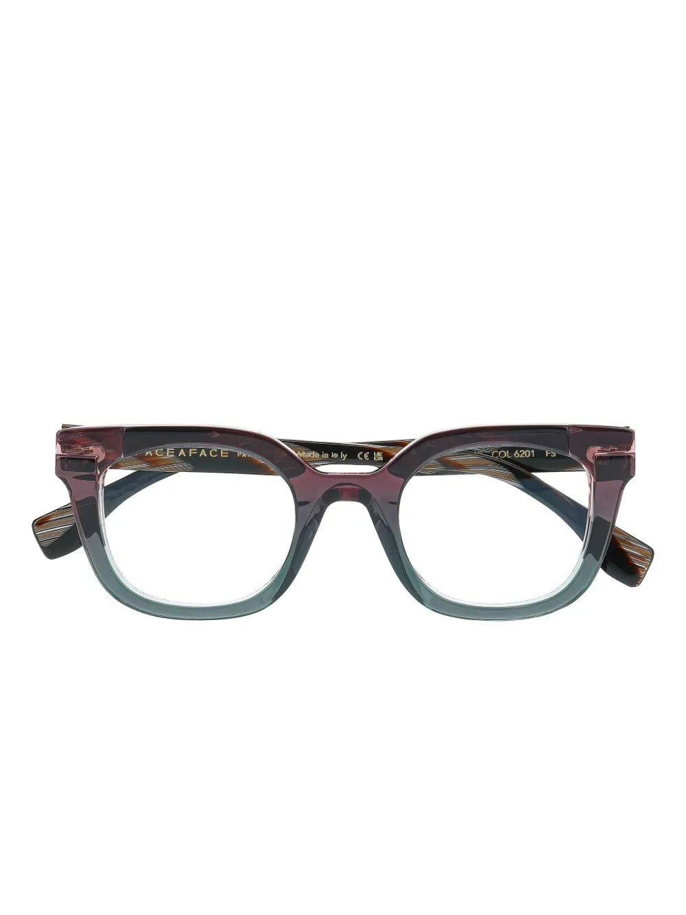 Face À Face Friday Square-frame Glasses In Purple