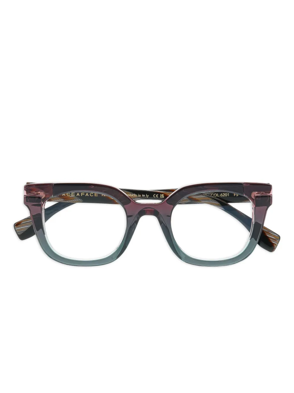 Face À Face Friday square-frame glasses | Purple | Image 1
