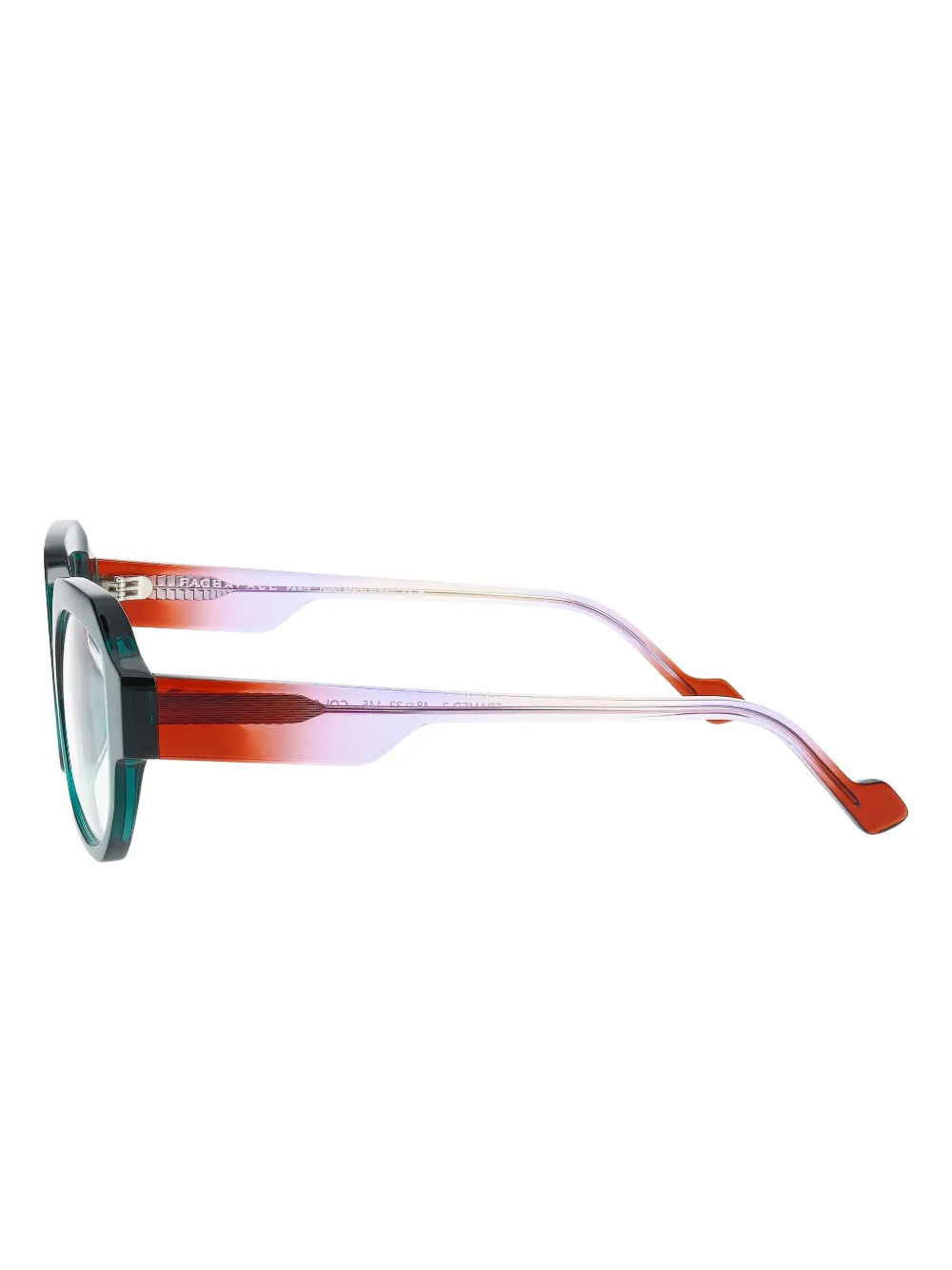 Face À Face Geometric-frame Glasses In Green