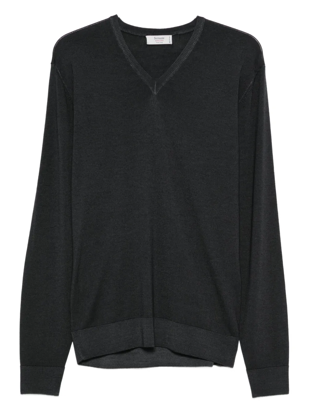 Ferrante Trui met V-hals | Grijs | Image 1