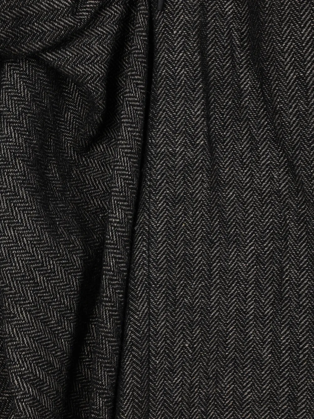 Yohji Yamamoto Midi-rok met ruches Zwart
