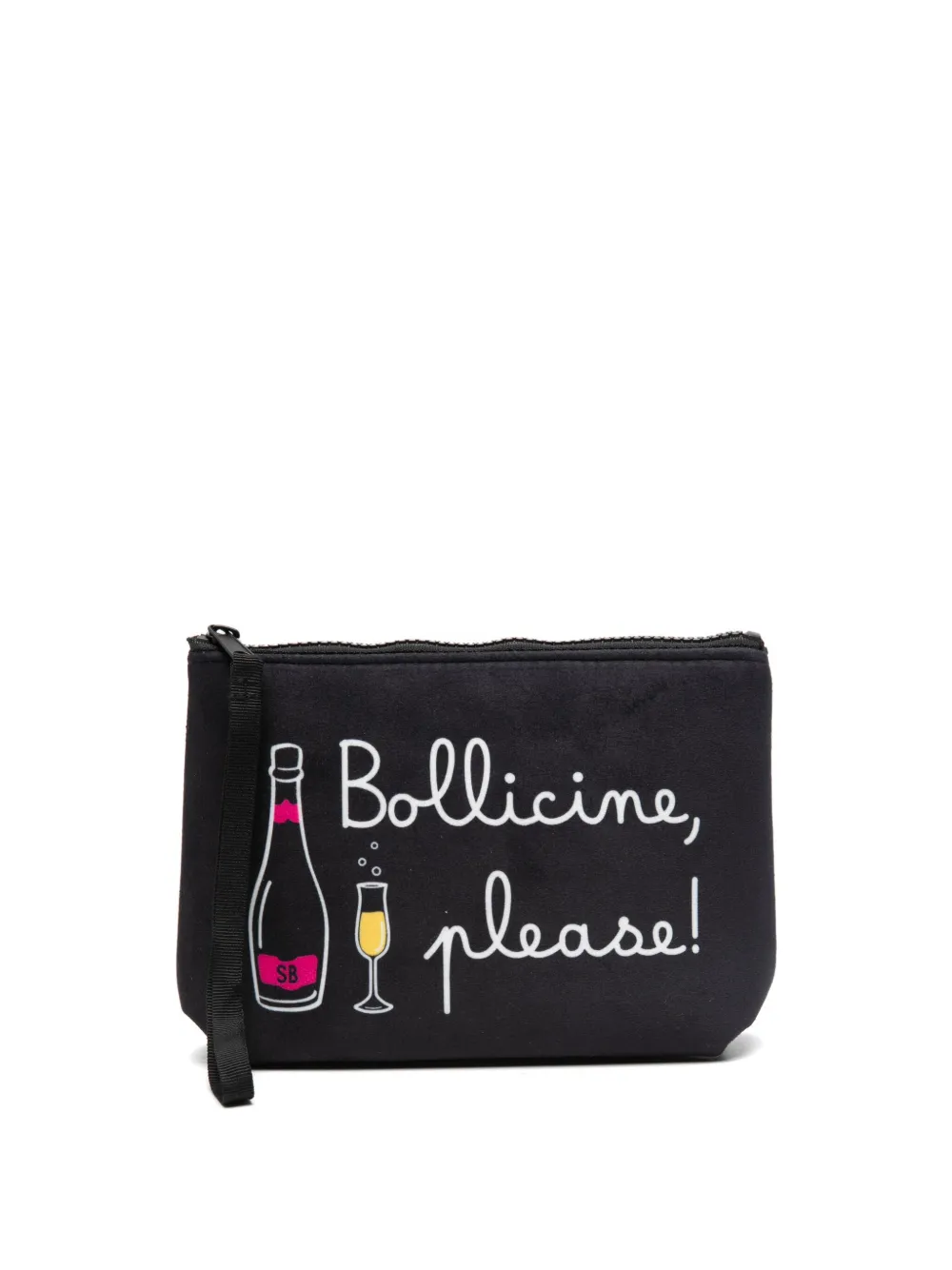 Mc2 Saint Barth Aline Clutch Bag In Black